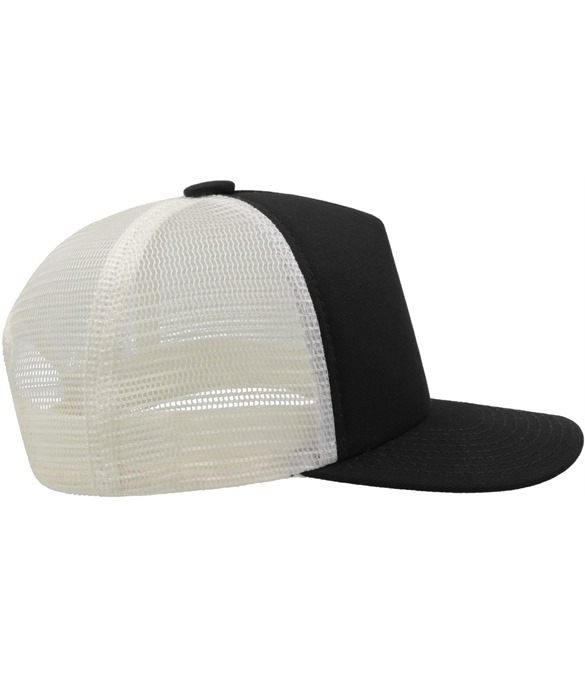 Atlantis Record Mid Visor 5 Panel Trucker Cap
