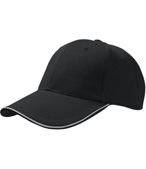 Atlantis Reflect 6 Panel Reflective Piping Baseball Cap