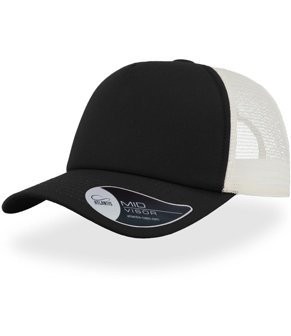 Atlantis Record Mid Visor 5 Panel Trucker Cap