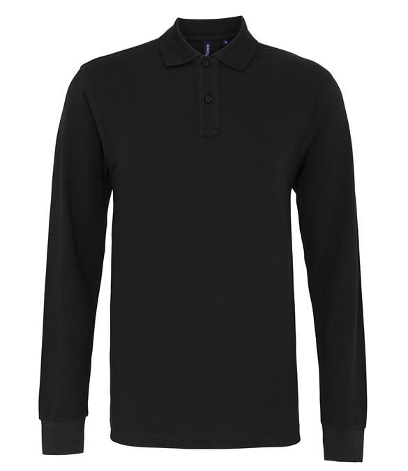 Men&#39;s classic fit long sleeved polo