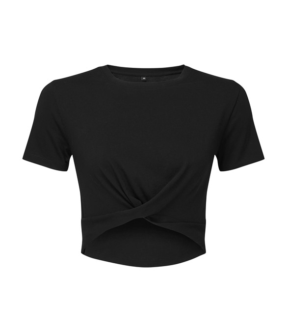 Women's TriDri twist crop top