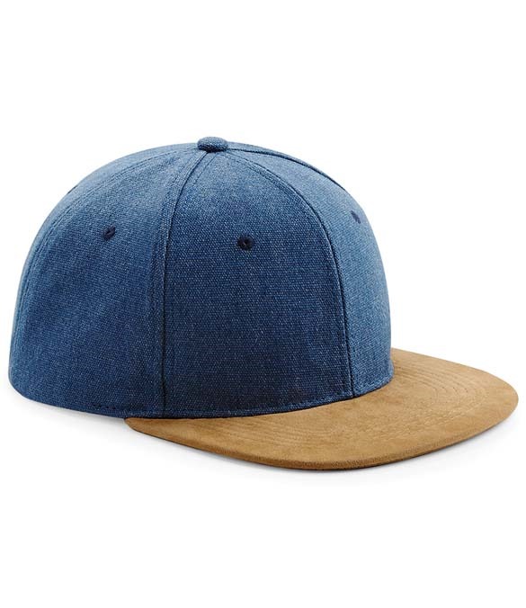 Beechfield Suede Peak Snapback Cap