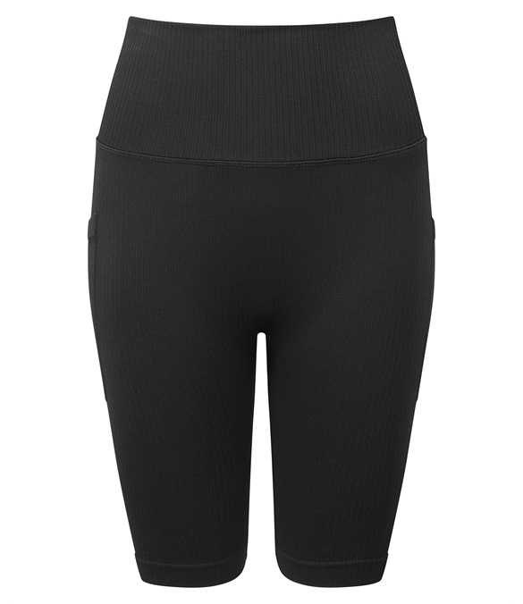 Women's TriDri ribbed seamless 3D fit" cycle shorts"