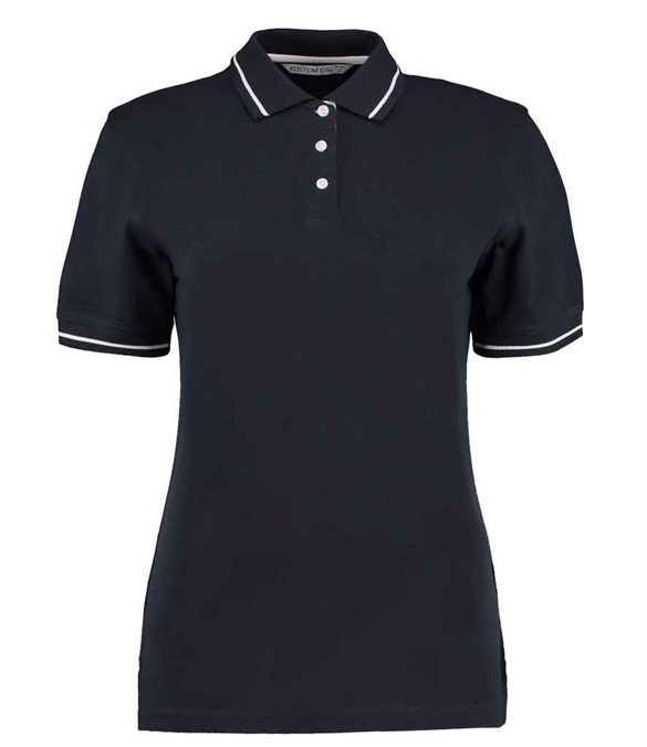 Kustom Kit Ladies St Mellion Tipped Cotton Piqu&#233; Polo Shirt