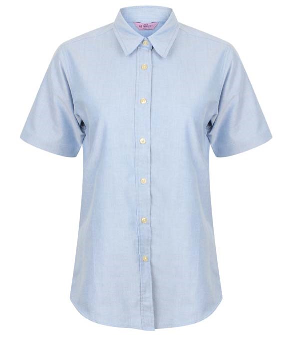 Henbury Ladies Short Sleeve Classic Oxford Shirt