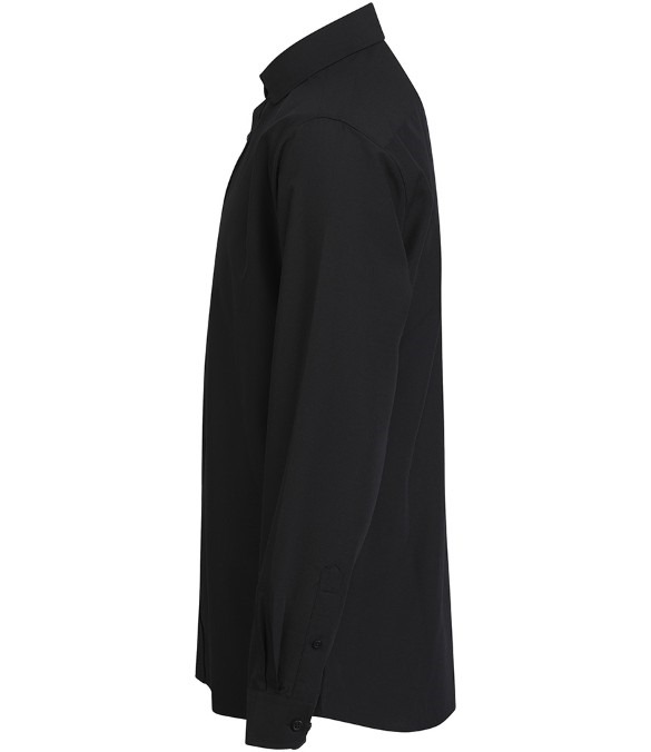 Henbury Long Sleeved Cotton Feel Coolplus? Shirt