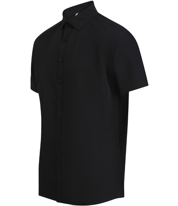 Henbury Short Sleeved Cotton Feel Coolplus? Shirt