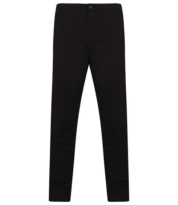 Henbury Stretch Flex Waistband Chino Trousers