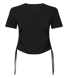 Women's TriDri ruched crop top