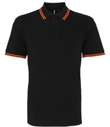 Men's classic fit tipped polo
