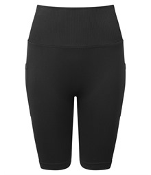 Women's TriDri ribbed seamless 3D fit" cycle shorts"