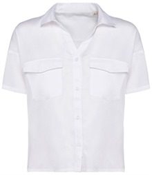 Spasso Ladies Short Sleeve Oversized TENCEL? Shirt