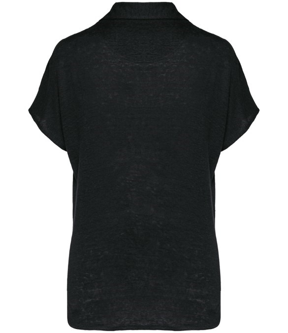 Spasso Ladies Linen Polo Shirt