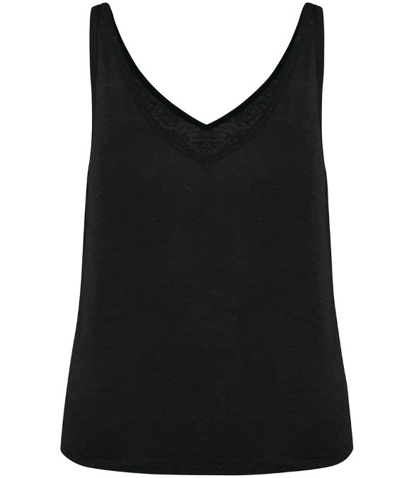 Spasso Ladies Linen Tank Top