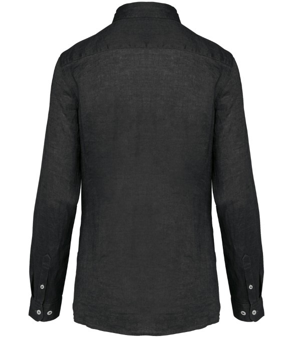 Spasso Ladies Long Sleeve Linen Shirt