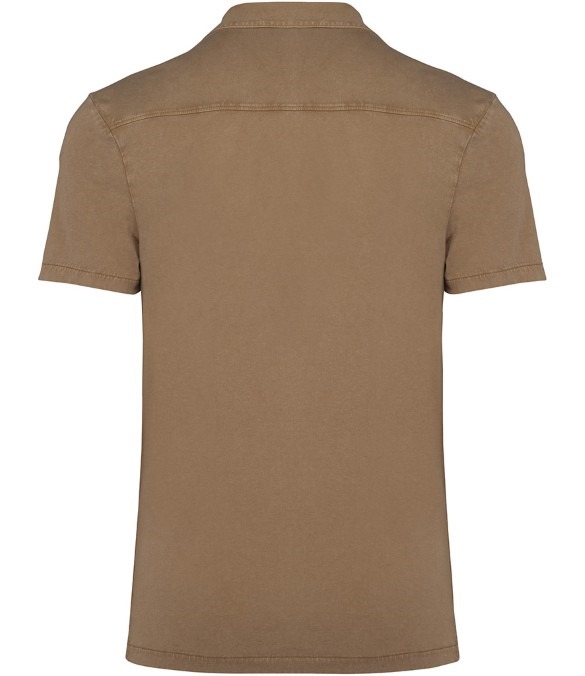 Spasso Jersey Short Sleeve Bowling Collar Shirt