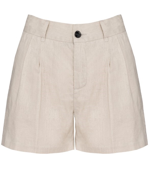Spasso Ladies Linen Bermuda Shorts