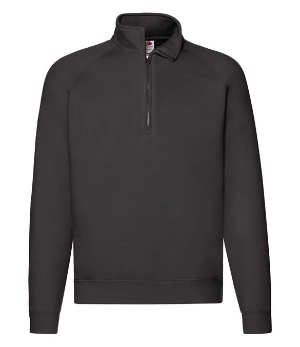 Fruit of the Loom Premium Zip Neck Sweatshirt