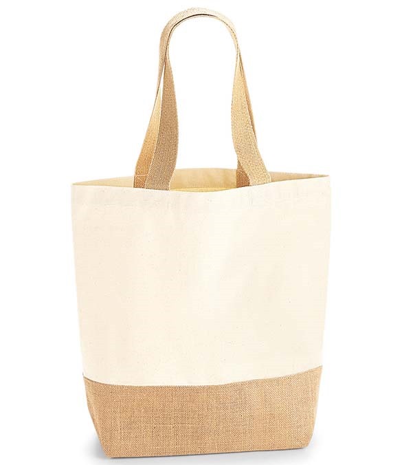 Westford Mill Jute Base Canvas Shopper